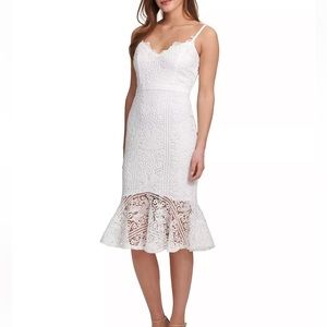 Guess White Lace Dress